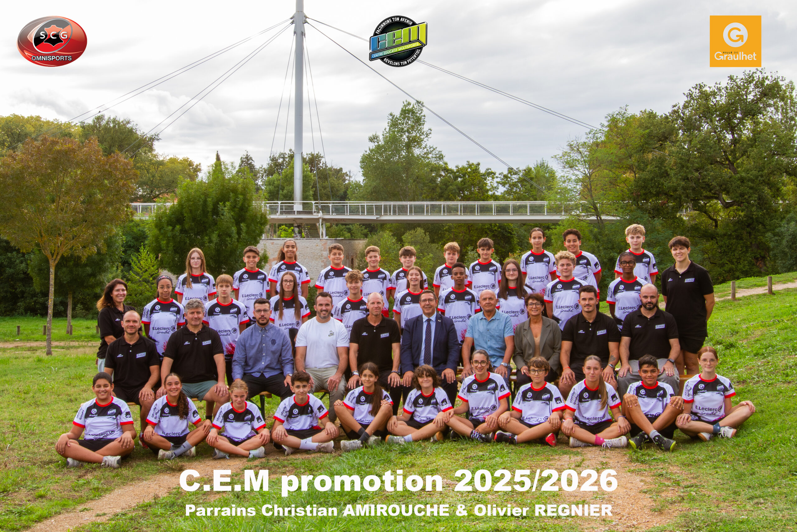 lac de nabeillou centre educatif multisports cem promotion 2024/25 Aaron THEVENIN, Liam MURRAY, Maxime SALEM, Rémi BLANC, Océane OLIVEIRA, Axel BRARD, Jeanne VIDOTTO, Amir FASSI, Léna DROCOURT, Baptiste AYRAL, Noé BARDET, Mathias BIRBES, Rafael GONZALEZ, Rida METHARI, Nolan GUT, Erwan ITAN, Karine BELLOT (Chargée de communication), Maelle SILVESTRE, Faustin LAFON, Eunice MASSON, Efraïm TABOUCHE, Adriana FUX, Youssef HANNOU, Angelo DA CUNHA, Lucie PAUTHE, Lorena PAULIN, Hugo LATGE-AVERSENQ, Baptiste MARICAILLE, Auriane PAULIN, Adrien CRIQUET, Adam KHATTOU, Alexis GLAUDIS (Éducateur Sportif), Olivier SCHARF (Éducateur Sportif), Saïd MEHDI (Adjoint à la Jeunesse), Bernard RIVIERE (Parrain), Manuel CASADO (Directeur), Blaise AZNAR (Maire de GRAULHET), Jean-Luc CATHALAU (Président SCGO - CEM), El Hiamine MANSOURI (Parrain), Marie-Pierre BLANC (Kinésithérapeute), Tristan JOHANN (Educateur Sportif), Benoît BELLOT (Éducateur Sportif), Yasmine NEJJARI, Abygaelle ARBEILLE, Jorian BIRBES, Chloé BERNADOU, Mathis CUSTODIO, Marylou MOYSAN, Swan TOURNERY, Elly PEYRE, Evan SPRENGNETHER, Lisa MIQUEL, Gaspard KASDORF, Aymen ADDAROUCH, Sarah EL GHAZY